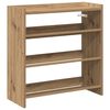 vidaXL Schoenenrek 60x25x62 cm bewerkt hout artisanaal eikenkleur