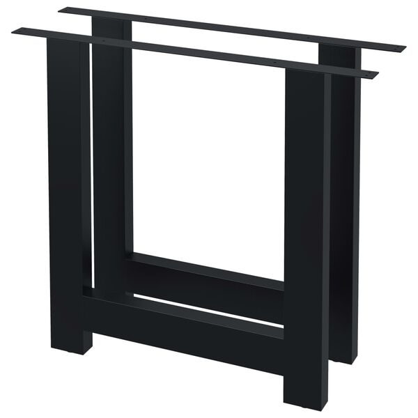 vidaXL Eettafelpoten 2 st H-frame 80x72 cm