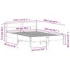 vidaXL Bedframe zonder matras massief grenenhout 150x200 cm