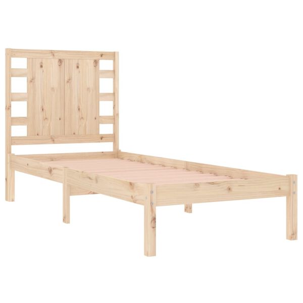 vidaXL Bedframe massief hout 75x190 cm
