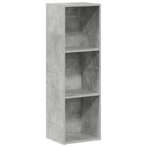 vidaXL Boekenkast/tv-meubel 36x30x114 cm bewerkt hout betongrijs