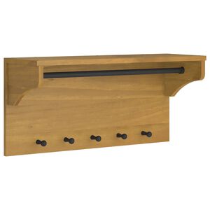 vidaXL Wandkapstok SANDNES 87x30x42 cm massief grenenhout