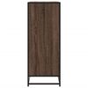 vidaXL Schoenenkast 75x38x97,5 cm bewerkt hout en metaal bruin eiken