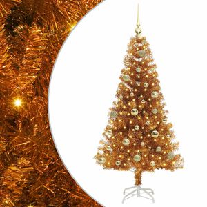 vidaXL Kerstboom met 150 LED met standaard Goud 150 cm PET