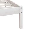 vidaXL Bedframe massief grenenhout wit 200x200 cm