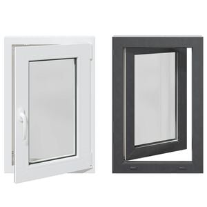 vidaXL Kleur binnenkant kelderraam Wit RISOR 50 x 75 cm