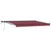 vidaXL Handmatige Luifelhouder met LED's 4 &times; 3,5 m