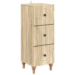 vidaXL Ladenkast Sonoma Eiken 33 x 34,5 x 90 cm Bewerkt hout