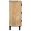 vidaXL Bijzetkasten 3 st 60x33x75 cm massief mangohout