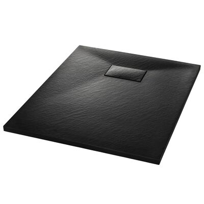vidaXL Douchebak 90x70 cm SMC zwart