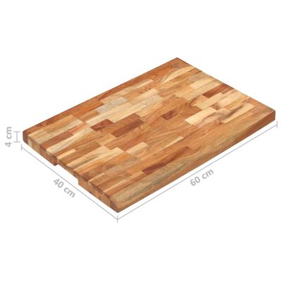 vidaXL Hakblok 60x40x4 cm massief acaciahout