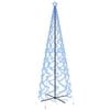vidaXL Kegelkerstboom 1400 LED's blauw 160x500 cm