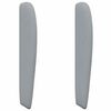 vidaXL Hoofdbord oor Lichtgrijs 80 x 23 x 6 cm Stof