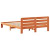 vidaXL Bedframe zonder matras massief grenenhout wasbruin 120x190 cm