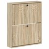 vidaXL Wandgemonteerde Schoenkast ALKMAAR 71 x 17 x 86 cm Bewerkt hout