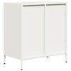 vidaXL Dressoir 68x39x73,5 cm koudgewalst staal wit
