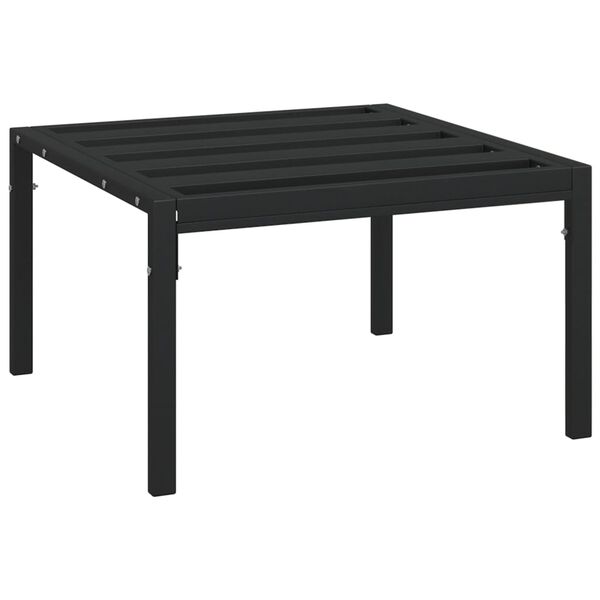 vidaXL Tuintafel 60x60x35 cm staal zwart