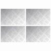vidaXL Trap Tread 4 st 30 x 20 cm Zilver Aluminium Rechthoekig