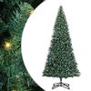 vidaXL Artificial Pre-lit Kerstboom met Ballenset Groen 500 cm PVC