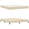 vidaXL Boxspringbed met matras Cr&egrave;me 180 x 200 cm Stof