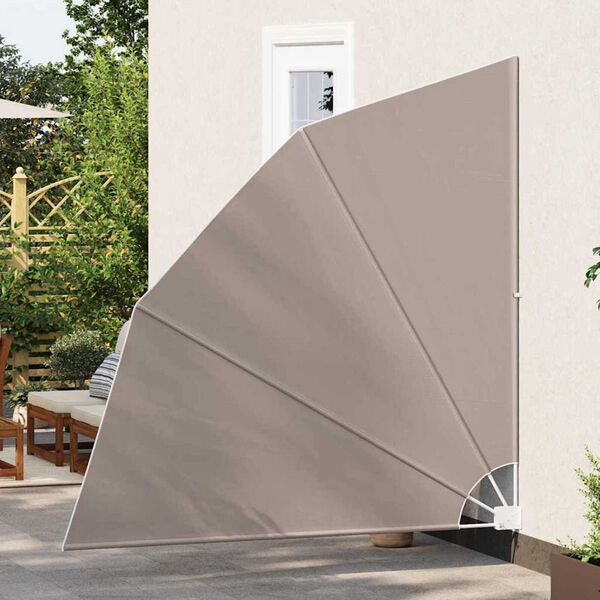 vidaXL Balkon Privacy Scherm Taupe 210 x 210 cm Stof