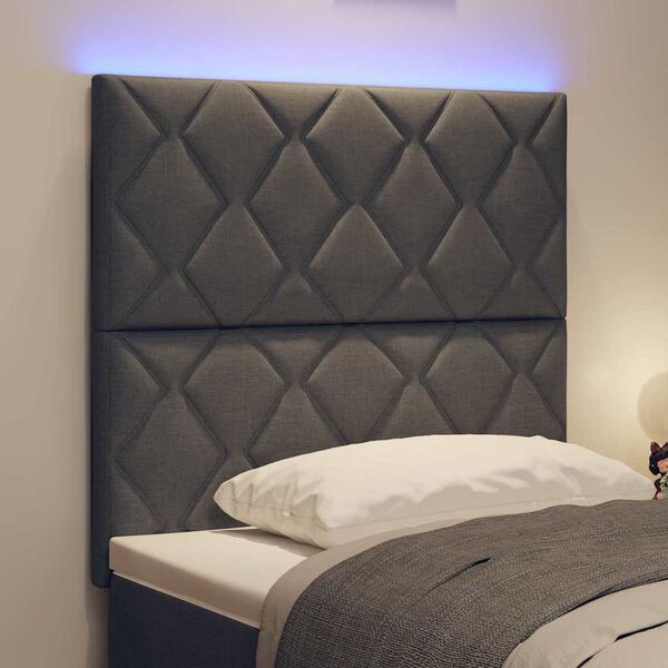 vidaXL Hoofdbord Grijs 100 cm Stof