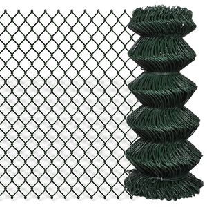 vidaXL Gaashek 0,8x15 m staal groen