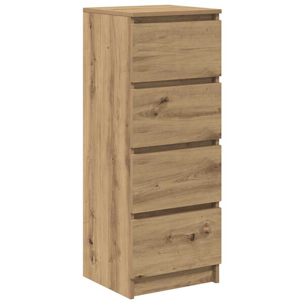 vidaXL Dressoir 37,5x35x99 cm spaanplaat ambachtelijk eikenkleurig