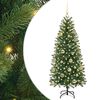vidaXL Kunstkerstboom met 150 LED met standaard Groen 150 cm PE en PVC