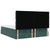 vidaXL Ottoman bed met matrassen en LED's 200x200cm fluweel
