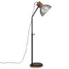 vidaXL Vloerlamp 25 W E27 30x30x100-150 cm vintage zilverkleurig