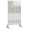 vidaXL Privacyscherm 100 x 50 x 180 cm Roestvrij staal zilver