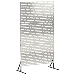 vidaXL Privacyscherm 100 x 50 x 180 cm Roestvrij staal zilver