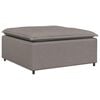 vidaXL Modulaire voetenbank module 100x100x48 cm taupe