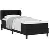 vidaXL Boxspringbed met hoofdeinde Zwart 80 x 200 cm Stof