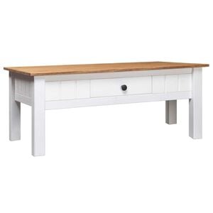 vidaXL Salontafel Panama Range 100x60x43,5 cm massief grenenhout wit