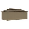 vidaXL Prieel met gordijnen 180 g/m² 600x298x270 cm taupe