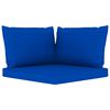 vidaXL 10-delige Loungeset met blauwe kussens