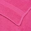 vidaXL Handdoeken FROGN 2 st 100x200 cm 360 g/m&sup2; roze
