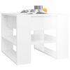 vidaXL Salontafel 55,5x55x45 cm bewerkt hout hoogglans wit