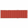 vidaXL Ligbedkussen 200x50x4 cm stof gemêleerd rood