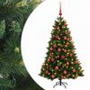 vidaXL Kunstkerstboom met kerstbal 150 cm 150 LED's Warmwit