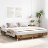 vidaXL Bedframe zonder matras 200x200 cm spaanplaat bewerkt hout