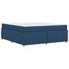vidaXL Bedframe met matras Blauw 180 x 200 cm Stof