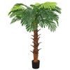 vidaXL Kunstplant met pot cycaspalm 160 cm groen
