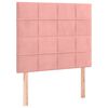 vidaXL Bedframe met hoofdeinde fluweel roze 90x190 cm