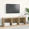 vidaXL Boekenkast/tv-meubel 36x30x114cm bewerkt hout sonoma eikenkleur
