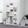 vidaXL Cd-kast 102x23x177,5 cm bewerkt hout hoogglans wit