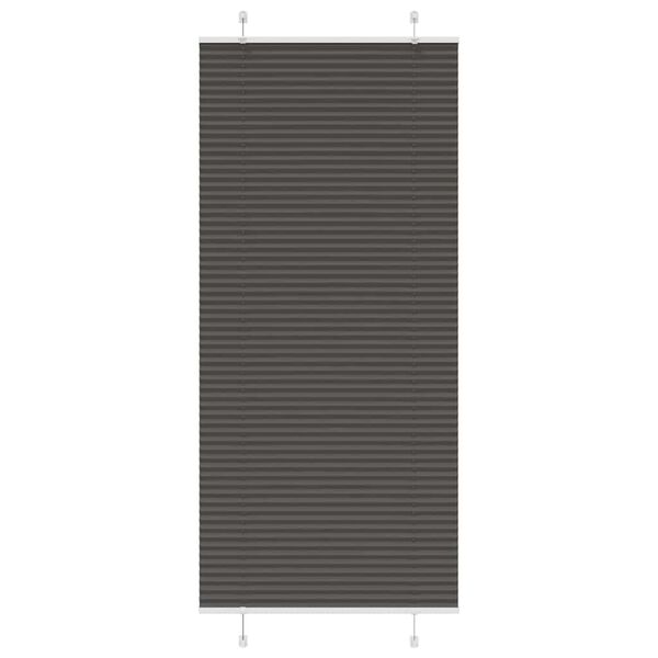 vidaXL Pliss&eacute; rolgordijn 100x200 cm stofbreedte 99,4cm polyester zwart