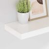 vidaXL Wandschappen zwevend 2 st 40x23x3,8 cm MDF hoogglans wit